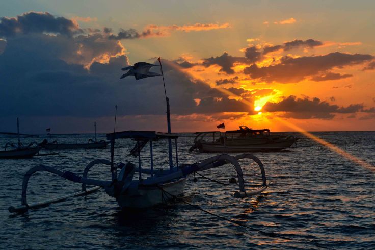 Sunrise in Sanur Beach Bali