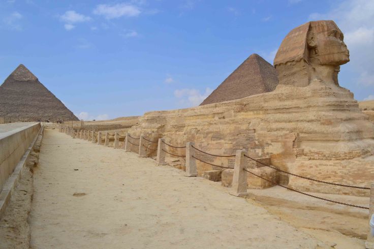 the sphinx and the pyramids